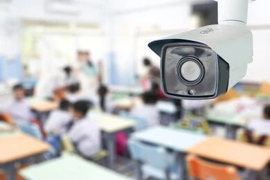 CCTV camera installed for security